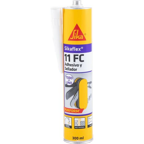 Sikaflex 11 FC Purform Sellador poliuretano multisoportes / Blanco / 300 ml Cartucho / Pack 12 un (1/3)