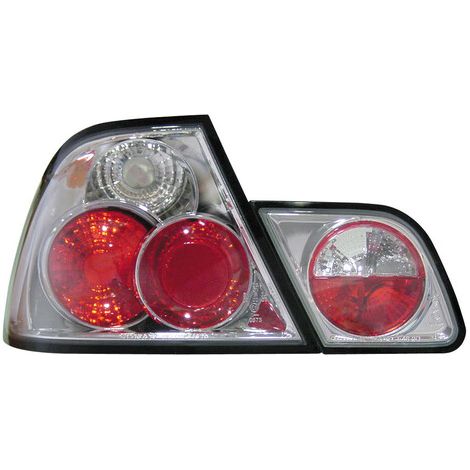 Coppia fanali posteriori - compatibile per  Bmw E46 (1999-2002) - Cromo