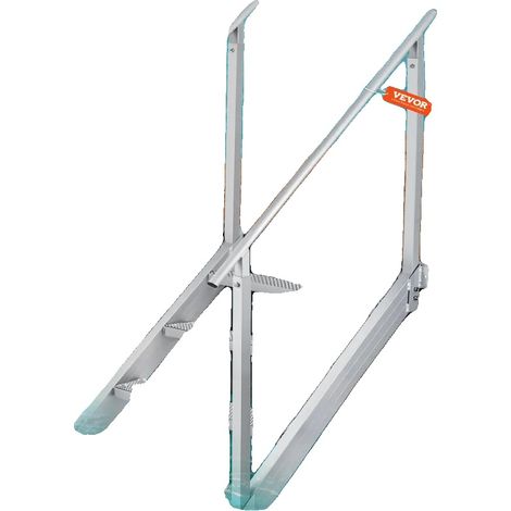 Scaletta per pontile da piscina, struttura in lega di alluminio, 800 mm x 1850 mm x 1750 mm, portata massima 250 kg, pedana di appoggio 55 cm x 10 cm, design antiscivolo. (1/5)