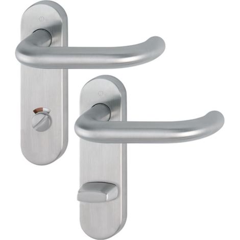 Set di maniglie a breve distanza Paris E138/353KH VA F69 RWSK/OL con maniglia rossa (1/3)