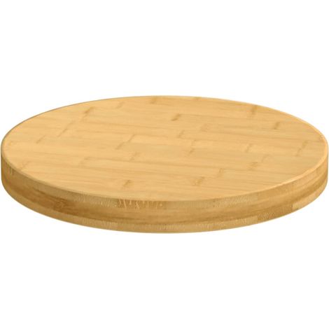 Dessus de table Dessus de bureau Plateau de table Ø50x4 cm bambou (1/4)