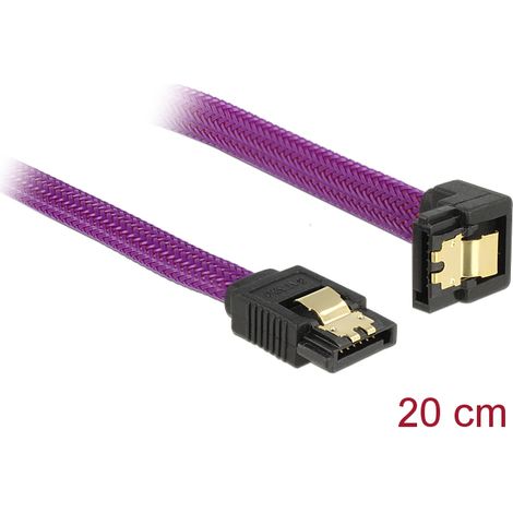 Kabel sata 6gb/s 20cm violett un/ge metall premium