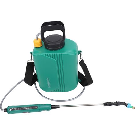 Pulvérisateur de jardin à batterie 6L, atomiseur dorsal électrique avec 3 buses, lance télescopique et bretelles réglables pour pelouse jardin cour (1/5)