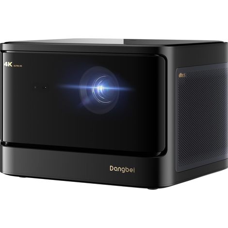 4K Video Projector, 2450 lumens ISO, equipped with Wi-Fi and Bluetooth, HDR10+, 200-inch image, 2x12W DTS:X (DBOX02) (1/5)
