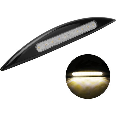 Éclairage LED 12V 5W étanche pour extérieur, porche, auvent et annexe, lumière jaune, noir (1/4)