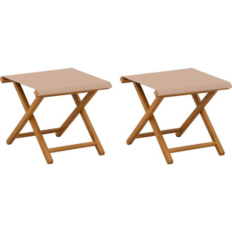 Lettino 2 pcs Legno di Eucalipto Massello Tortora vidaXL (1/5)