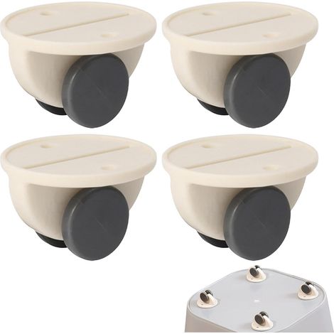 Roues autocollantes  Roulettes non pivotantes,Mini roues roulantes  petites roues pour projets, 4 poulies collantes, roulettes de poulie de meubles pour carton mobile (1/5)