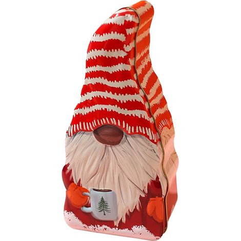 Boîte À Biscuits En Métal - Boîte De Rangement Pour Bonbons Et Gâteaux - Forme De Père Noël Avec Couvercle - Idéale Pour Fêtes De Fin D'Année - 1 Pièce (1/4)