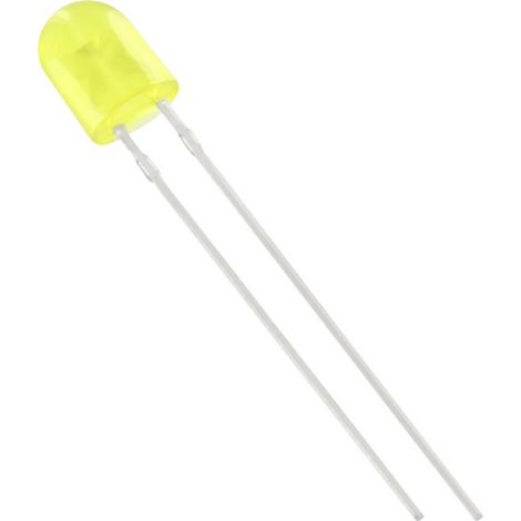 TRU COMPONENTS 1577493 LED bedrahtet  Gelb Oval 5 mm 450 mcd 110 °, 50 ° 20 mA