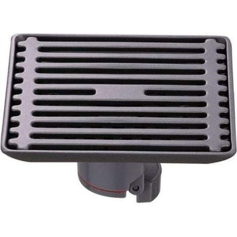Drain de douche carré amovible pivotant en acier inoxydable – Couvercle à motif – Filtre intégré amovible – Épaisseur 2mm – Diamètre tuyau 40/50/75mm (1/5)
