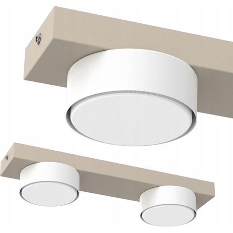 LÁMPARA DE TECHO LED PLAFON LOFT GX53 KASHMERE ORO PULIDO LÁMPARA DECORATIVA 2 luces (1/4)