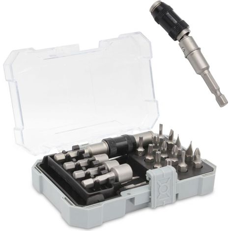 Porte embout magnétique ALOVEZ pivotant et 21 accessoires (1/4)