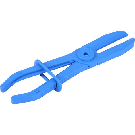 Lot de 3 pinces flexibles en plastique bleu pour flexibles de frein, carburant et eau (1/5)