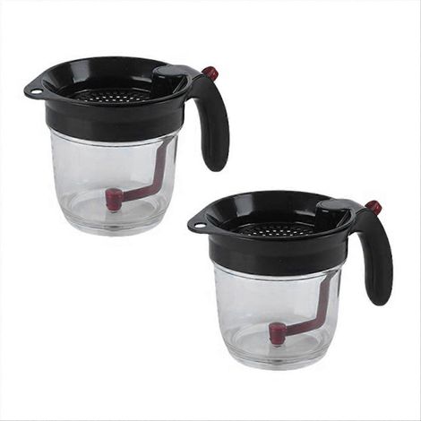 Séparateur de graisse pour ustensiles de cuisine avec séparateur de graisse à ouverture par le bas (1/5)