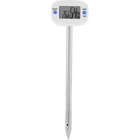 Bodenhygrometer, Bodentester, Sonde, LCD-Bildschirm, Design, Thermometer, Feuchtigkeitsmesser, Pflanzenwassermonitor, Sensorleser, Gartenarbeit, Landwirtschaft, Pflanzen, drinnen und draußen, digitale