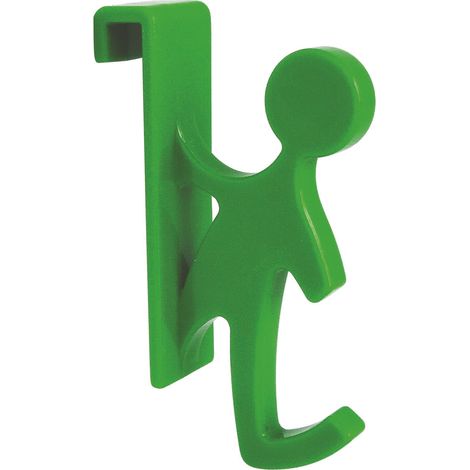 Crochet pour sèche serviette Deco Vert tube plat