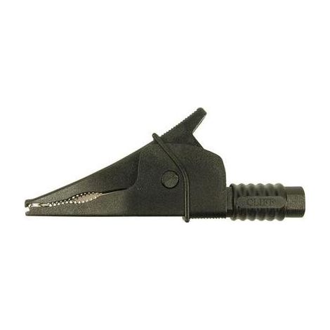 Cliff Croc Clip pinza cocodrilo negra seguridad eléctrica