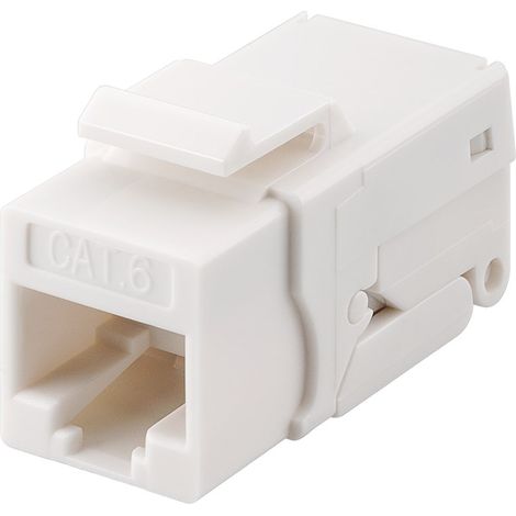 Keystone Modul RJ45 CAT 6, UTP, 250 MHz, 16,2 mm breit, Klemmleiste für LSA Montage (werkzeugfrei), Snap-In-System. (1/4)