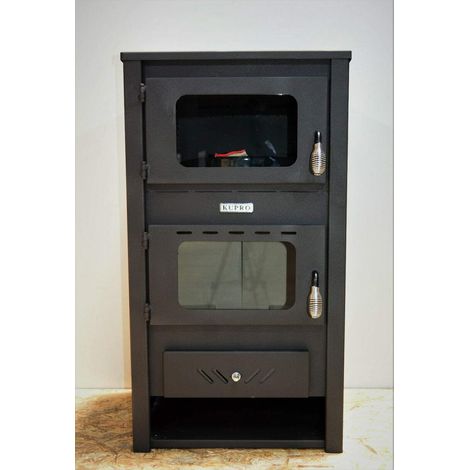 Estufa de leña con horno, potencia de calentamiento de 14 kw, estufa de combustible sólido para cocinar, modelo "Horno Grando" (1/5)