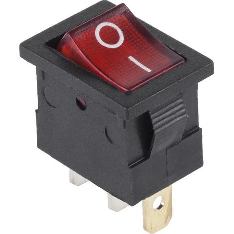 Interruptor Lechpol mk1011 iluminado rojo 230V