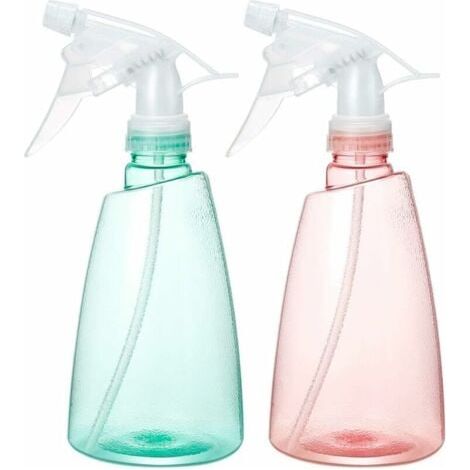 Pulvérisateur, 2 pcs 500 ml vide vaporisateur en plastique réutilisable atomiseur rechargeable avec tête de pulvérisation réglable pour planter des fleurs, nettoyer, jardiner, voyager, etc. (1/5)