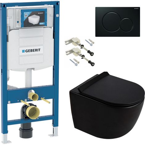Duofix WC-Set Vorwandelement + Wand-WC spülrandlos Ceramia PixL mit SoftClose-Sitz + Platte (GEDCEPXBMT07-IN)