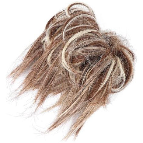Chignon Postiche Élastique Ajustable Cheveux Naturels pour Femmes et Filles Q17‑13H613 (1/5)