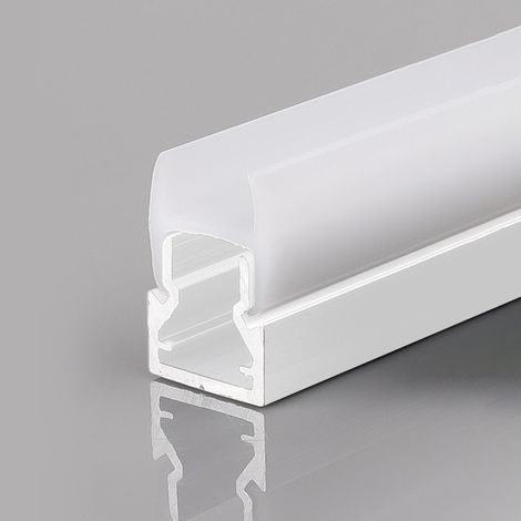 Perfil Tira LED Para Cristal 8mm - Con Difusor - Blanco - 2 (1/3)