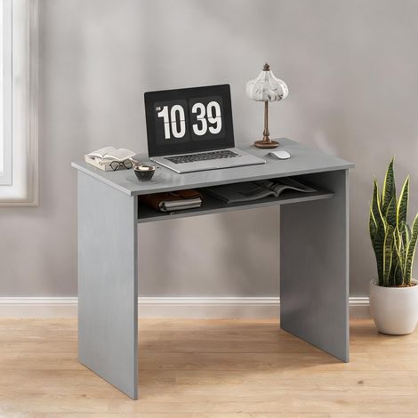 Bureau gris en panneau de particules 90 x 50 x 74 cm (1/5)