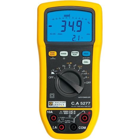 Chauvin Arnoux C.A 5277 Hand-Multimeter digital Spritzwassergeschützt (IP54) CAT III 1000 V, CAT IV (1/5)