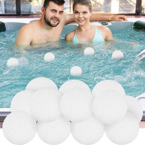 éponges flottantes absorbantes d’huile lavables et réutilisables parfaites pour spa piscine bain à remous filtre anti dépôt 8 cm (1/5)