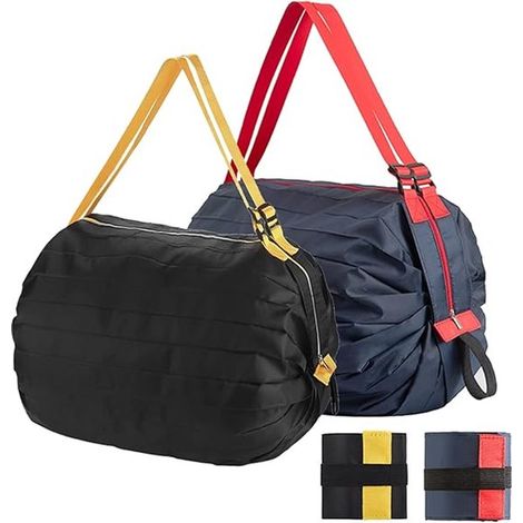 Bolsa de compras plegable y reutilizable – Bolsa de tela, bolsa de almacenamiento portátil para comestibles (1/5)