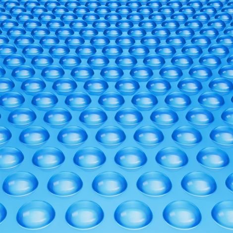 Couverture Solaire pour Piscine, 7,32 x 3,66 m, bâches solaires rectangulaires pour Piscine, épaisseur de 0,3 mm, Protecteur de Piscine pour Piscine Hors Sol creusée, pour Chauffer l'eau, Bleu (1/5)