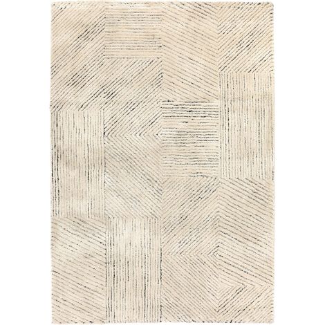 VIVARAISE - Tapis d'intérieur Vivaraise Luna - Tapis neige 160 x 230 cm