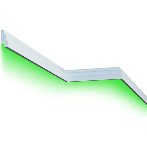 Fassade LED Stuck EPS PU wetterfest 35x85mm MC302 Restposten: 10 Meter / 5 Leisten