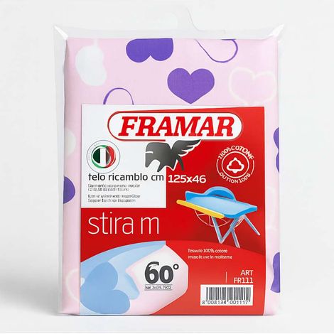 Framar Telo per Asse da Stiro Piccolo Medio 125x46cm - Stira M (1/4)