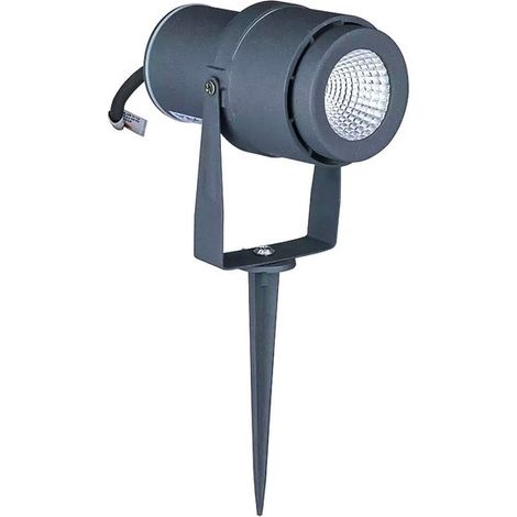Faretto LED da Giardino 12W con Picchetto Colore Grigio Luce Verde IP65 SKU-217552 (1/3)