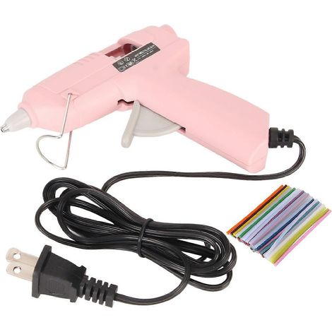 Machine à colle thermofusible 20W Mini outil de bricolage avec 50 bâtons de colle de 7 mm pour la maison et l'école 110/240V Pi (1/4)