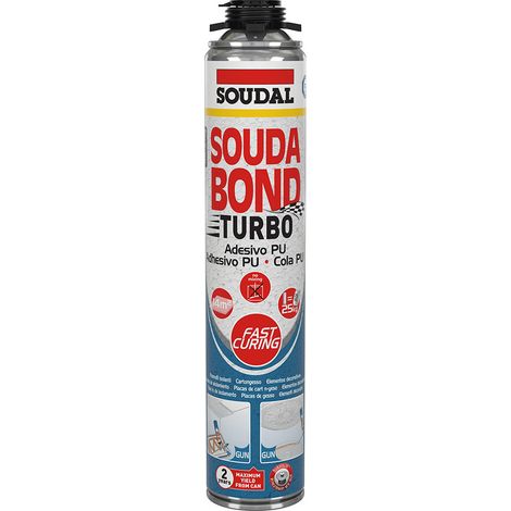 SOUDAL Turbo Soudabon Turbo Mousse Adhésive pour Pistolet 750ml (1/2)
