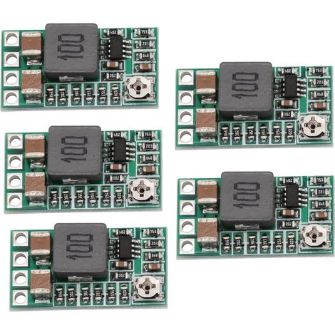 Mini step-down Module d'alimentation Ajustable power supply module contrôleur de tension DC-DC 4.0-20V, 12V 24V à 5V 3A modules d'alimentation (5 pièces) (1/5)