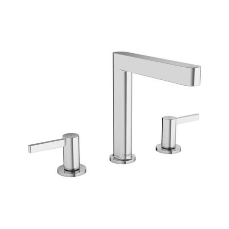 hansgrohe Finoris 3-Loch Waschtischarmatur 160 mit Push-Open (1/5)