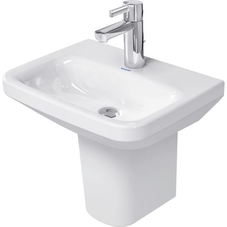 Duravit DuraStyle Handwaschbecken 335x450x115mm, Weiß Hochglanz, Rechteckig,1 Waschplatz/HL mittig, ohne Überlauf (1/5)