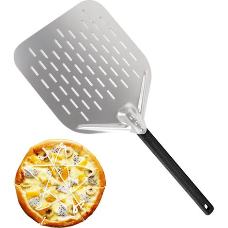 Pelle à Pizza, 12 Pouces Grande Surface Pelle Pizza, 39.5x30cm Pelle Pizza avec Poignée Amovible pour Cuisinez Délicieuses Pizzas Maison (1/5)