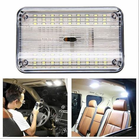 Lampe LED Intérieure Véhicule 12 V 36 Diodes Pour Plafond Et Porte Voiture (1/5)