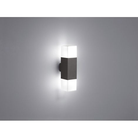 Aplique para Exterior Doble Luz Led Hudson Antracita Trio Lighting (1/2)