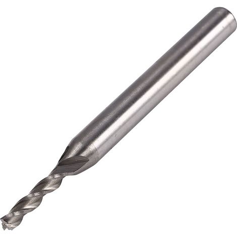 Forets Diamètre 3 mm 3 tranchants Fraise HSS et aluminium Pointe CNC allongée incisive solide et durable (1/5)
