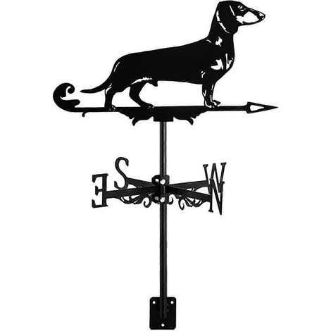 Girouette Animal en Métal Debout, Décor de Jardin Extérieur pour Cour et Terrasse, Ornement de Plein Air (1/5)