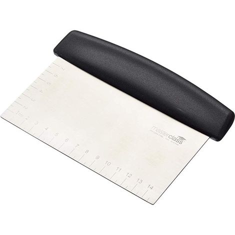 MasterClass Raschietto e taglierino de Masa, Acciaio inox, Argento, 15 x 7,5 cm (1/5)