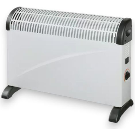 Termoconvettore turbo 2000W con termostato e ventilatore 58x20xH43 cm (1/5)