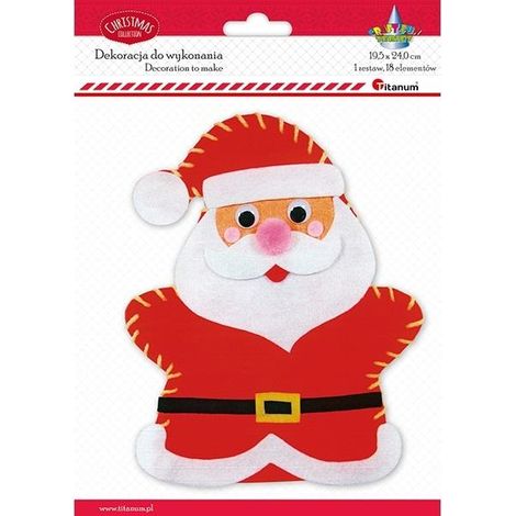 Babbo Natale in feltro da assemblare